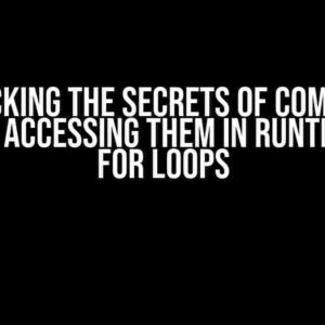 Unlocking the Secrets of Comptime Arrays: Accessing them in Runtime with For Loops