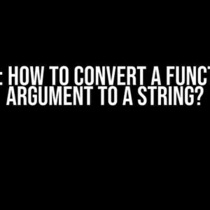 VBA: How to Convert a Function Argument to a String?